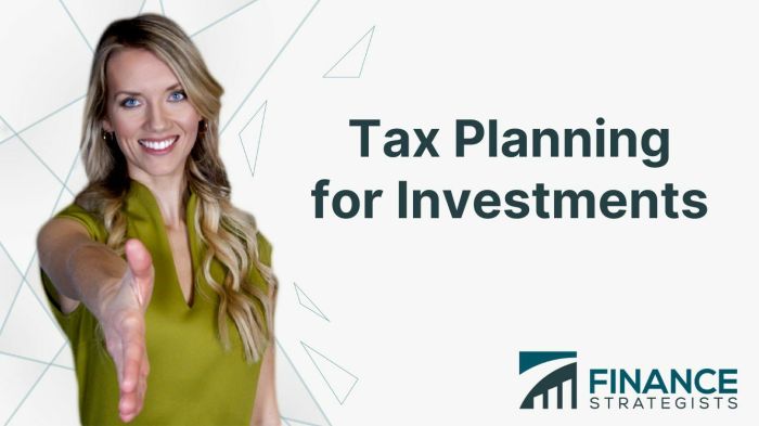 Tax Planning for Investors